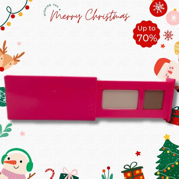 Clinique All About Shadow Duo in 04 Ivory Bisque I Bronze Satin 0.06 Oz - Picture 1 of 4